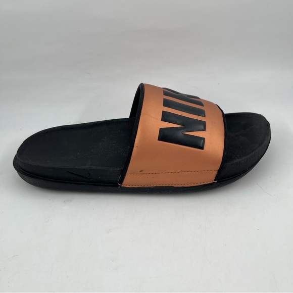 Nike Women’s Offcourt -SZ 8 - Copper Black Slip-On Slides Sandals - Picture 1 of 14